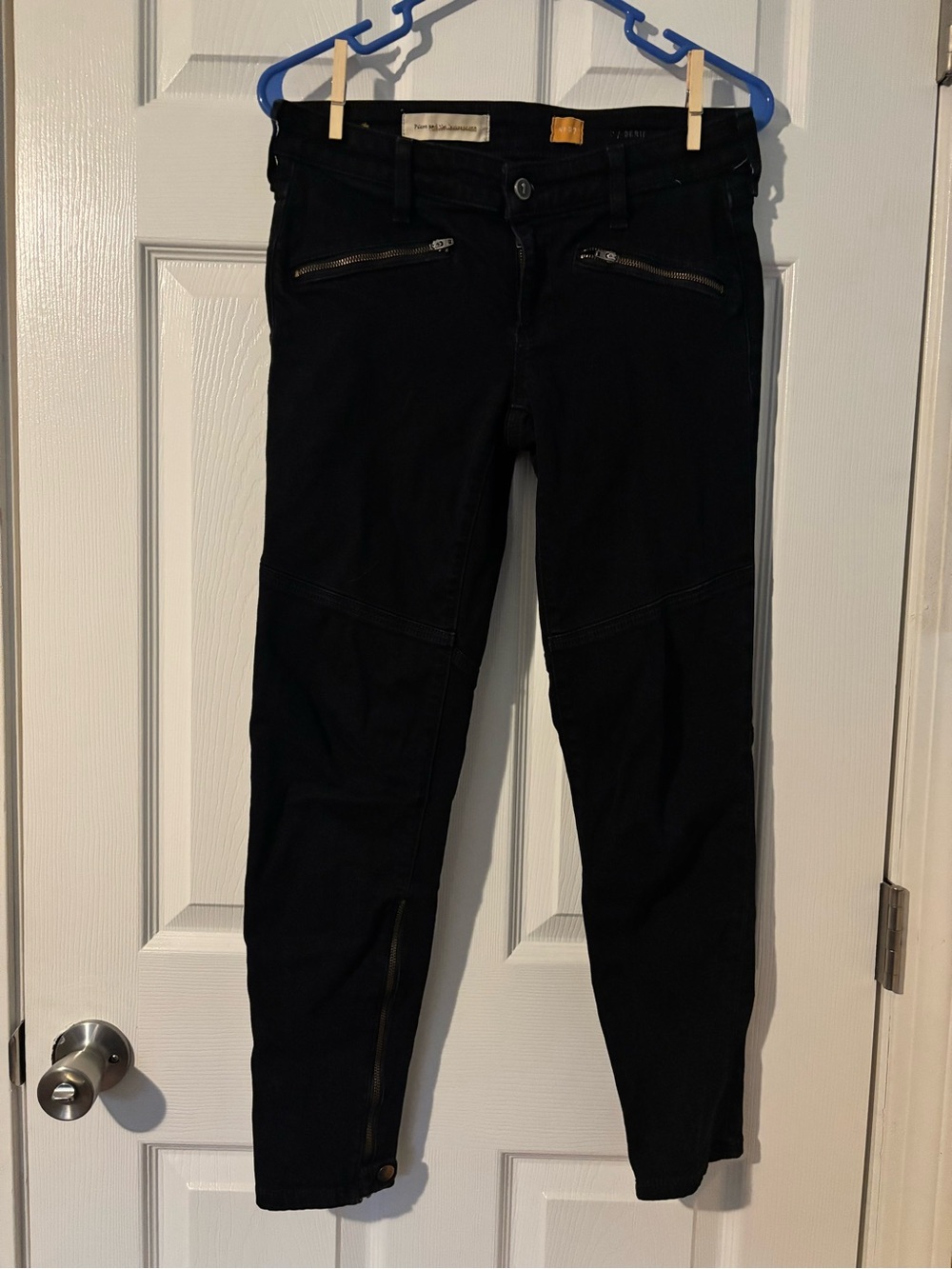 Pilcro and the Letterpress Black Skinny Jeans